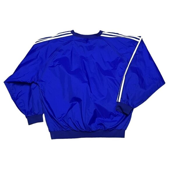 Vintage Y2K ADIDAS 3-Stripes Windbreaker Bomber Lightweight Soccer Jacket - L - Picture 3 of 6
